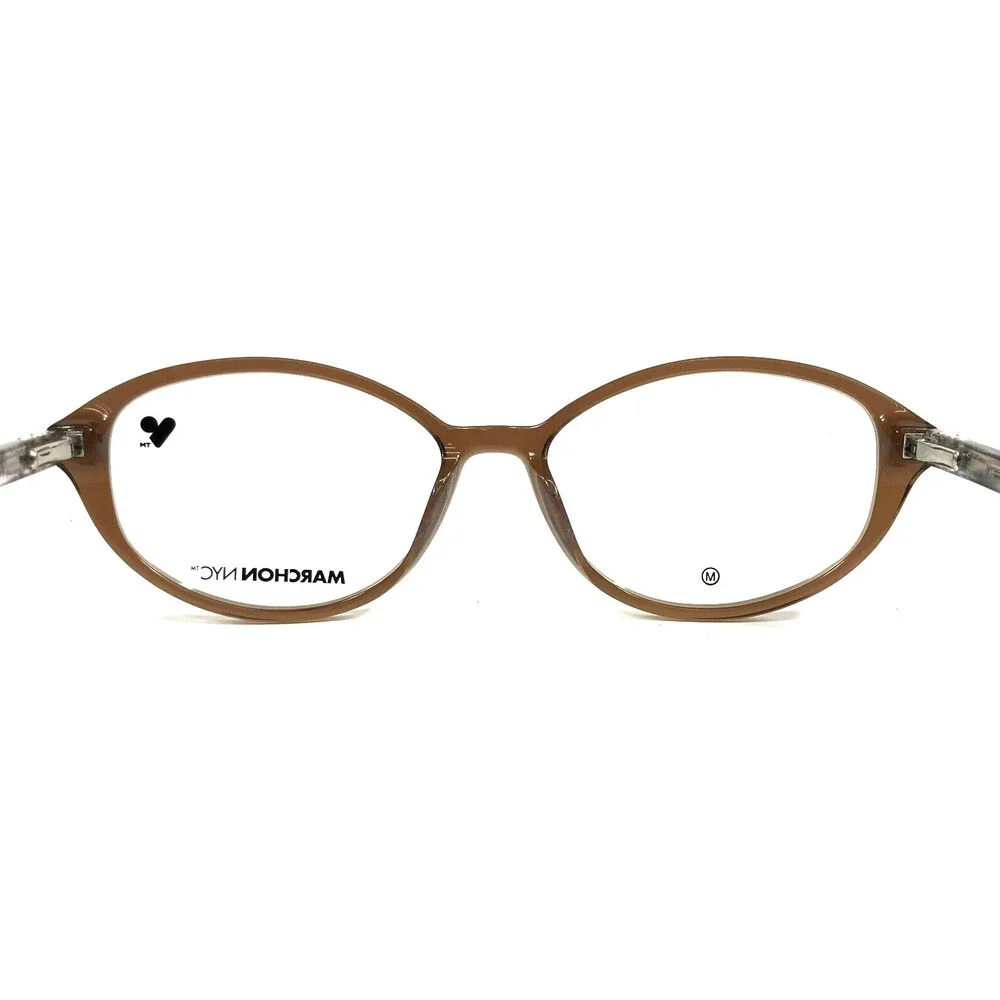 Marchon NYC Eyeglasses Frames M-5025 232 Brown Tortoise Oval Full Rim 55-16-140